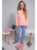 Bluza fata somon cu stelute NDZ8136 - Magazin online - Boutique